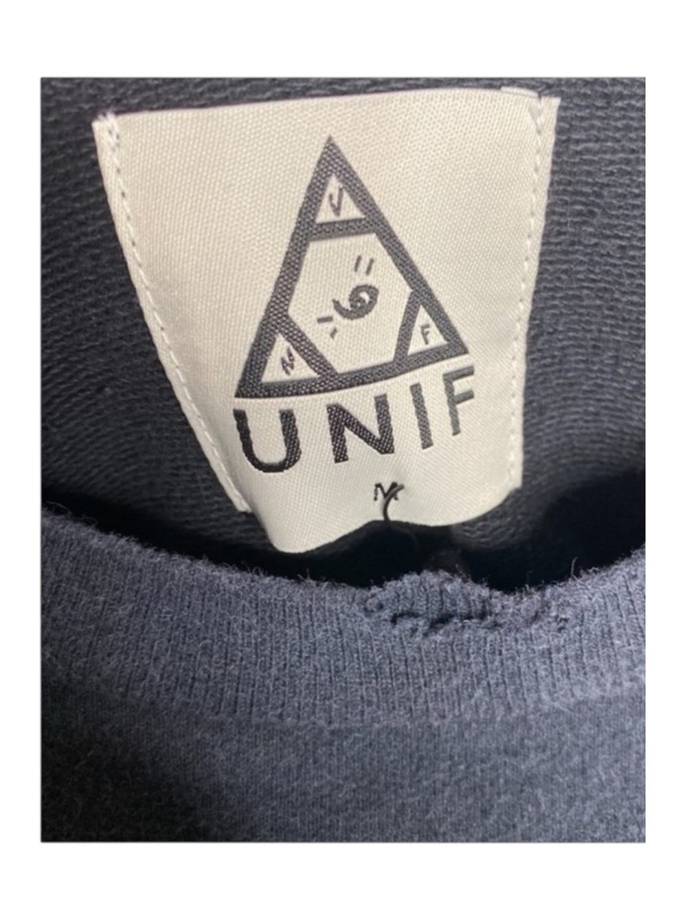 HTF: new UNIF ☻ Burn Me Weed Distressed Sweatshirt ☻ Flames ☻︎ Dirty Black ☻︎ M - Picture 12 of 16